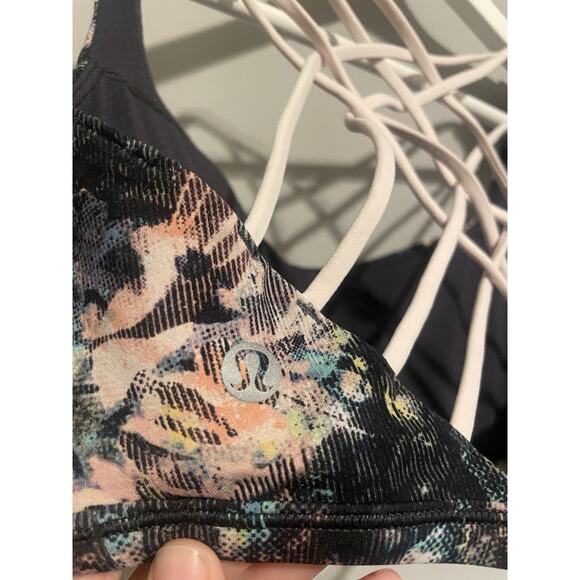 Lululemon Free To Be Bra *Wild Size 10 Dappled Daze Pink Glow 56175 - Picture 4 of 5
